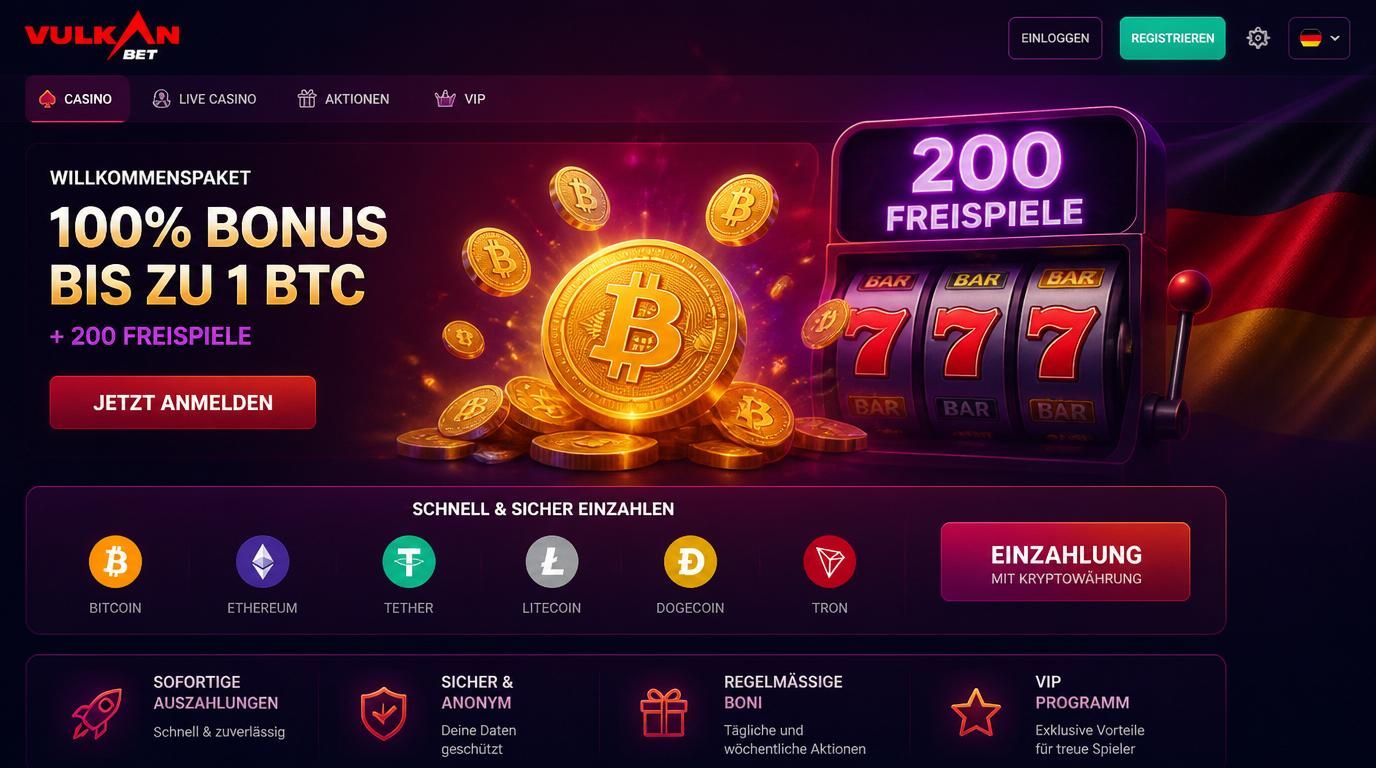Ein digitaler Willkommensbonus mit Krypto und Freispiele
